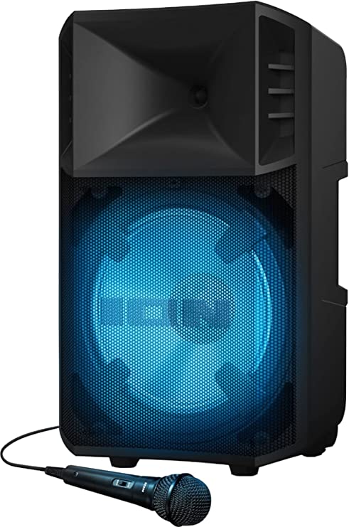 ION Audio Power Glow 300 Rechargeable Bluetooth Speaker System with LED Party Lights (Renewed)