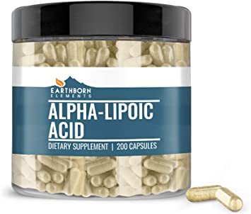 Alpha-Lipoic Acid (200 Capsules), 420 mg, Skin, Heart, Inflammation, No Additives or Fillers