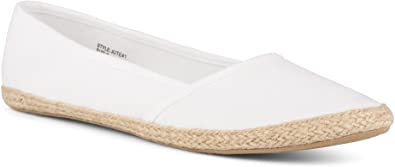Twisted Jute Espadrilles for Women | Ladies Canvas Slip-On Lightweight Shoes