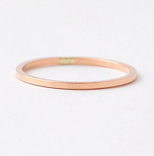 Square Edged Rose Gold Band
