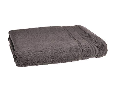 Allure Bath Fashions Luxury Supersoft Egyptian Cotton Towels, Absorbent and Quick Dry Bath Sheet Towel 90 x 150cm 500gsm in Charcoal (Bath Sheet)
