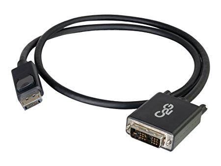 C2G/Cables To Go 54329  6ft DisplayPort to DVI Adapter Cable - DVI-D Single Link - Black