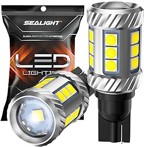 SEALIGHT 2024 Upgraded 912 921 LED Bulbs, 1000% Brightness Super Bright T15 Backup Light, W16W 906 904 902 LED Reverse Lights, 6000K Xenon Cool White, Pack of 2