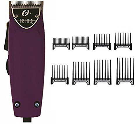 Oster Fast Feed Limited Edition Purple Hair Adjustable Pro Clipper   8pc Combs