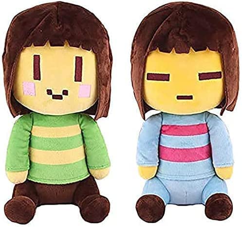Sans Papyrus Frisk and Chara Plush Figure Toy Stuffed Toy Doll Toys for Kids Children --2PCS/Set