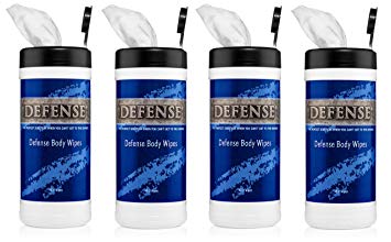 Defense Soap Body Wipes 40 Count (Pack of 4)