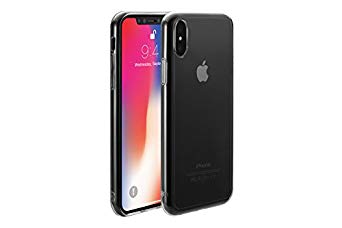 iPhone X Clear Slim Case TENC Scratch Self-Healing in 1s Shock-Proof No Moire Protect Glass Lanyard Full Cover - Crystal Clear