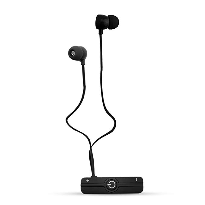 Portronics POR-831 Harmonics 206 Inline in-Ear Bluetooth Stereo Earphones with Magnetic Latch (Black)