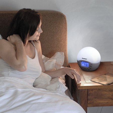 Excelvan Wake-Up Light with Sunrise Simulation Alarm Clock with FM Radio