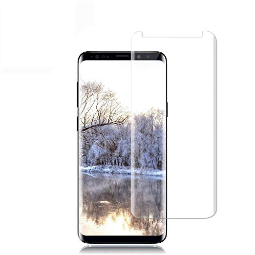 Galaxy S8 Screen Protector 9H Hardness/Anti-Scratch/Anti-fingerprint/Anti-Bubble/3D Curved/High Definition/Ultra Clear Tempered BBInfinite Glass Screen Protector Compatible Samsung Galaxy S8