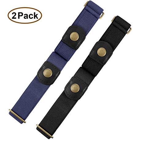 Buckle Free Women Stretch Belt Plus Size No Buckle/Show Invisible Belt for Jeans Pants Dresses