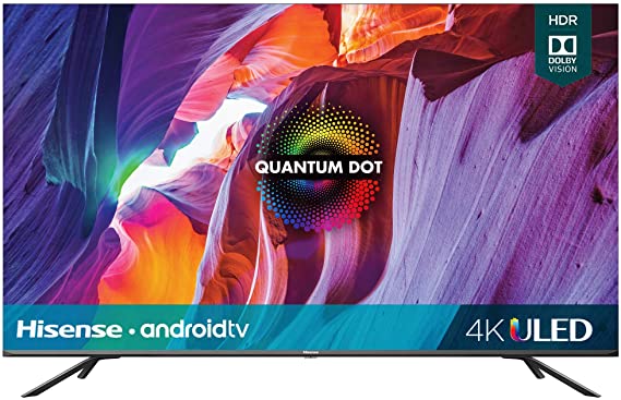 Hisense 55-Inch Class H8 Quantum Series Android 4K ULED Smart TV with Voice Remote (55H8G, 2020 Model)