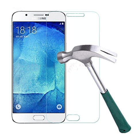 Galaxy J7 Screen Protector,TANTEK [Bubble-Free][HD-Clear][Anti-Scratch][Anti-Glare][Anti-Fingerprint] Premium Tempered Glass Screen Protector for Samsung Galaxy J7(2015),[Lifetime Warranty]-[1Pack]