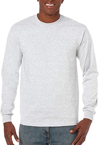 Gildan Heavy Cotton 100% Cotton Long Sleeve T-Shirt.