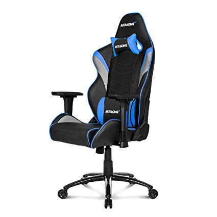 AKRacing Core Series LX Gaming Chair with High Backrest, Recliner, Swivel, Tilt, Rocker and Seat Height Adjustment Mechanisms with 5/10 Warranty - Blue