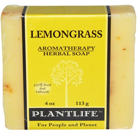 Lemongrass 100% Pure & Natural Aromatherapy Herbal Soap- 4 oz (113g)