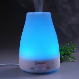 lederTEK 100ml Ultrasonic Aromatherapy Essential Oil Diffuser Portable Aroma Humidifier with Mist Mode Adjustment and 7 Color Changing for Spa Yoga Baby Living Room Bedroom Office valentines day