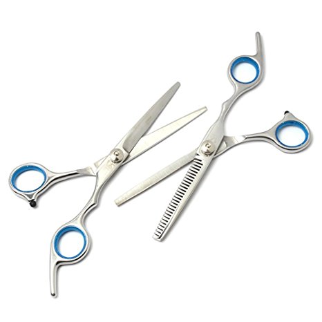 LKE 2 pcs professional Stainless Steel Styling Hair Cutting Scissors