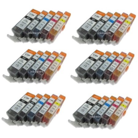 Ink4work 30 Pack PGI-225 CLI-226 Compatible Ink Cartridge For Pixma iP4820iP4920iX6520MG5120MG5220MG5320MX712MX882MX892