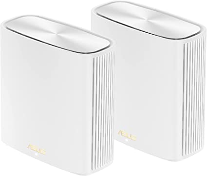 ASUS ZenWiFi Whole-Home Dual-Band Mesh WiFi 6 System XD6 White - 2 Pack, Coverage up to 5,400 sq.ft & 4  Rooms, 5400Mbps, AiMesh, Lifetime Free Internet Security, Parental Control, Easy Setup