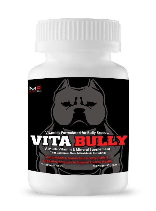 Vita Bully Vitamins for Bully Breeds Pit Bulls American Bullies Exotic Bullies Bulldogs Pocket Bullies Made in the USA