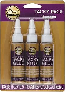 Aleene's 25804 Multi Tacky Glue - Gold (Pack of 3),White