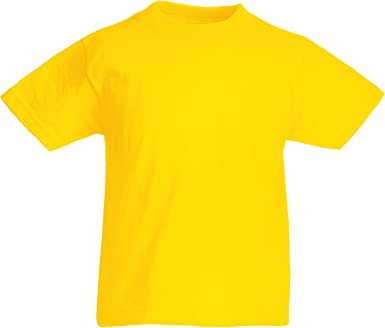 Fruit of the Loom Plain Childrens T Shirt All Ages