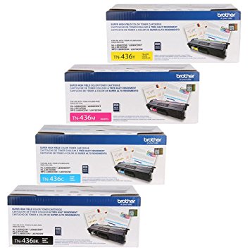 Brother TN-436 Super High Yield Toner Cartridge Set (6,500 Yield)