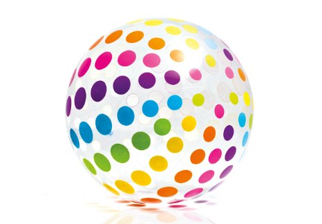 Intex - Jumbo Glossy Panel Ball - Stripes or Dots, Styles May Vary 42"