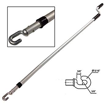 Telescoping Skylight Pole with Hook Drive, 48" to 73"