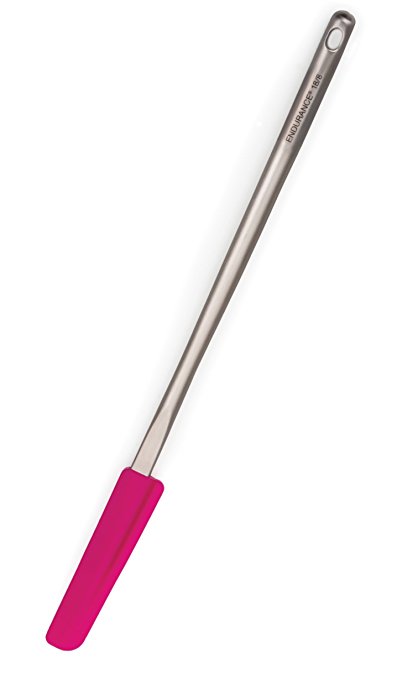 RSVP Endurance Pink Stainless Steel Smoothie Spatula