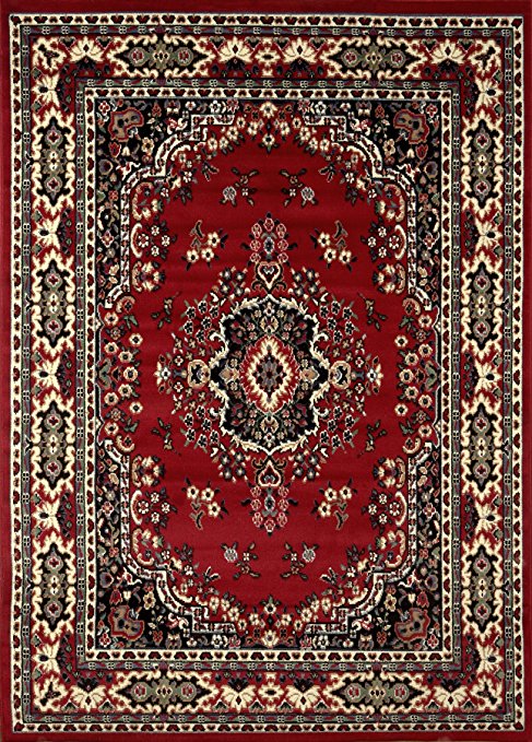 Home Dynamix 5-7069-202 Premium Polypropylene Area Rug, 21 by 35-Inch, Claret