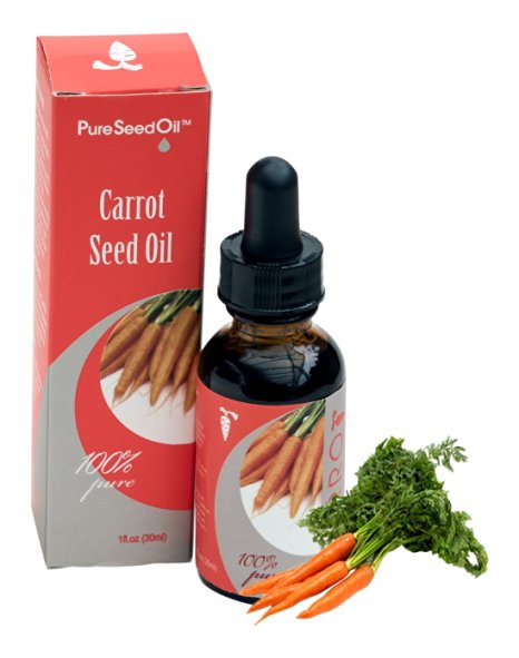 Fortis Production Anti-Aging Carrot Pure-Seed-Oil All-Natural Cold-Pressed/Undiluted-Carrier-Oil Great for Face/Hair/Body, Gluten-Free/Parabens-Free, 1 oz