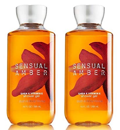 Bath & Body Works Sensual Amber Shower Gel 10 Oz SET of TWO