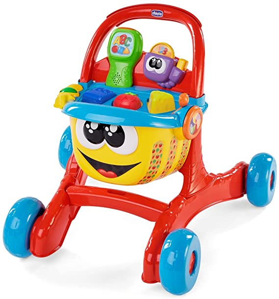 Chicco 3-in-1 Baby Walker “Happy Shopping”, Bilingual, with Scanner, Lights and Sounds, for Children 6 Months and Older