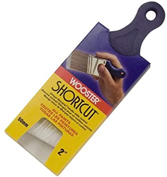 Wooster Brush Q3211-2 Shortcut Angle Sash Paintbrush, 2-Inch, White (#1 Brush)