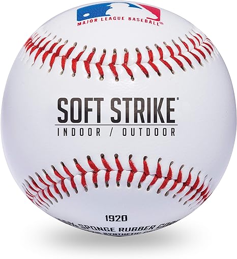 Franklin Sports Soft-Strike Teeball - Official Size and Weight Approved for Teeball - Hollow Core Technology for Safety - MLB Teeball Ball for Indoor/Outdoor Use