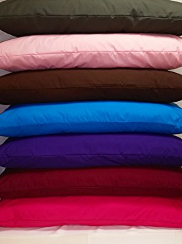 0 Cotton Body Pillow Protectors / Cover with Zipper ( Cream, 21" X 60" w/ french seams)