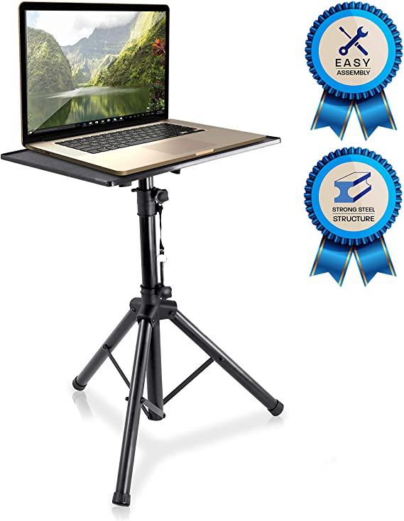 Pyle-Pro Pro 28"-46" Universal Device Projector, Height Adjustable Laptop, Computer DJ Equipment Stand Mount Holder, Good For Stage or Studio-Pyle PLPTS4, 28'' To 46'