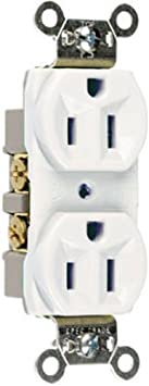 Legrand-Pass & Seymour CRB5262WCC12 15-Amp/125-volt Construction Grade Duplex Receptacle, White