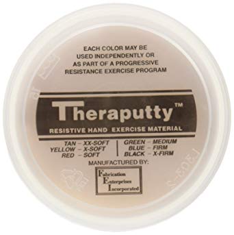 CanDo TheraPutty Standard Exercise Putty, Tan: XX-Soft, 3 oz