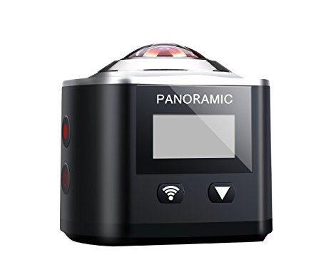 360°Panoramic Action Camera,Wifi 16MP Sports Camera 3D VR Waterproof Video Camera.