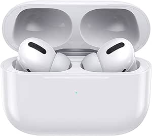 [Apple MFi Certified] AirPods Pro Wireless Earbuds Bluetooth in Ear Light-Weight Headphones Built-in Microphone, 30hrs Playtime, Touch Control, Noise Cancelling, Charging case - White
