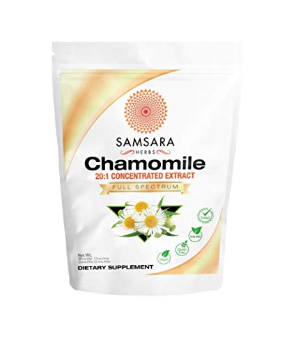 Chamomile Extract Powder - 20:1 Concentrated Extract - (2oz / 57g) Non - GMO, POTENT, HIGHLY CONCENTRATED
