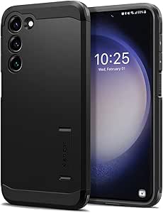 SPIGEN Tough Armor Case Designed for Samsung Galaxy S23 Plus (2023) Heavy Duty Hard Cover - Black