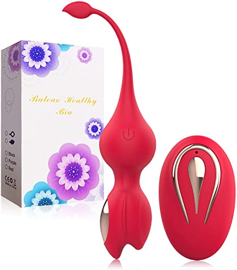 Kegel Exercise Weights for Women Tightening, Remote Controlled Kegel Balls for Beginner&Advanced, Silicone Ben Wa Balls Kegel Exercise Products, Doctor Recommended for Pelvic Exercise&Bladder Control