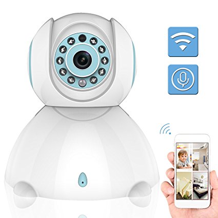 HD 720P Wireless IP Camera Pet Baby Monitor Pan&Tilt Two Way Audio With Mic ONVIF Protocol Wifi Home Security System