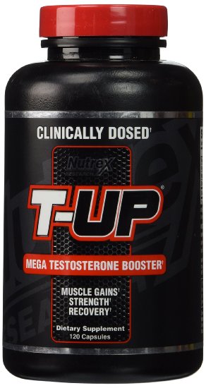 Nutrex T-Up Mega Testosterone Booster Dietary Supplement - 120 Caps