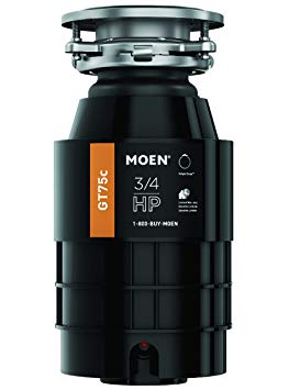 Moen GT75C GT Series 3/4 Horsepower Garbage Disposal, with Fast Track Technology