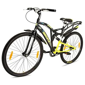 Avon Buke Draco 26T MTB Bicycles for Men |Frame Size: 18.5 Inches|Wheel Size: 26 Inches|Short Bent Handle Bars|Rigid Fork with Caliper Break with Centre Frame/Steel Rim(Matt Glossy Black)